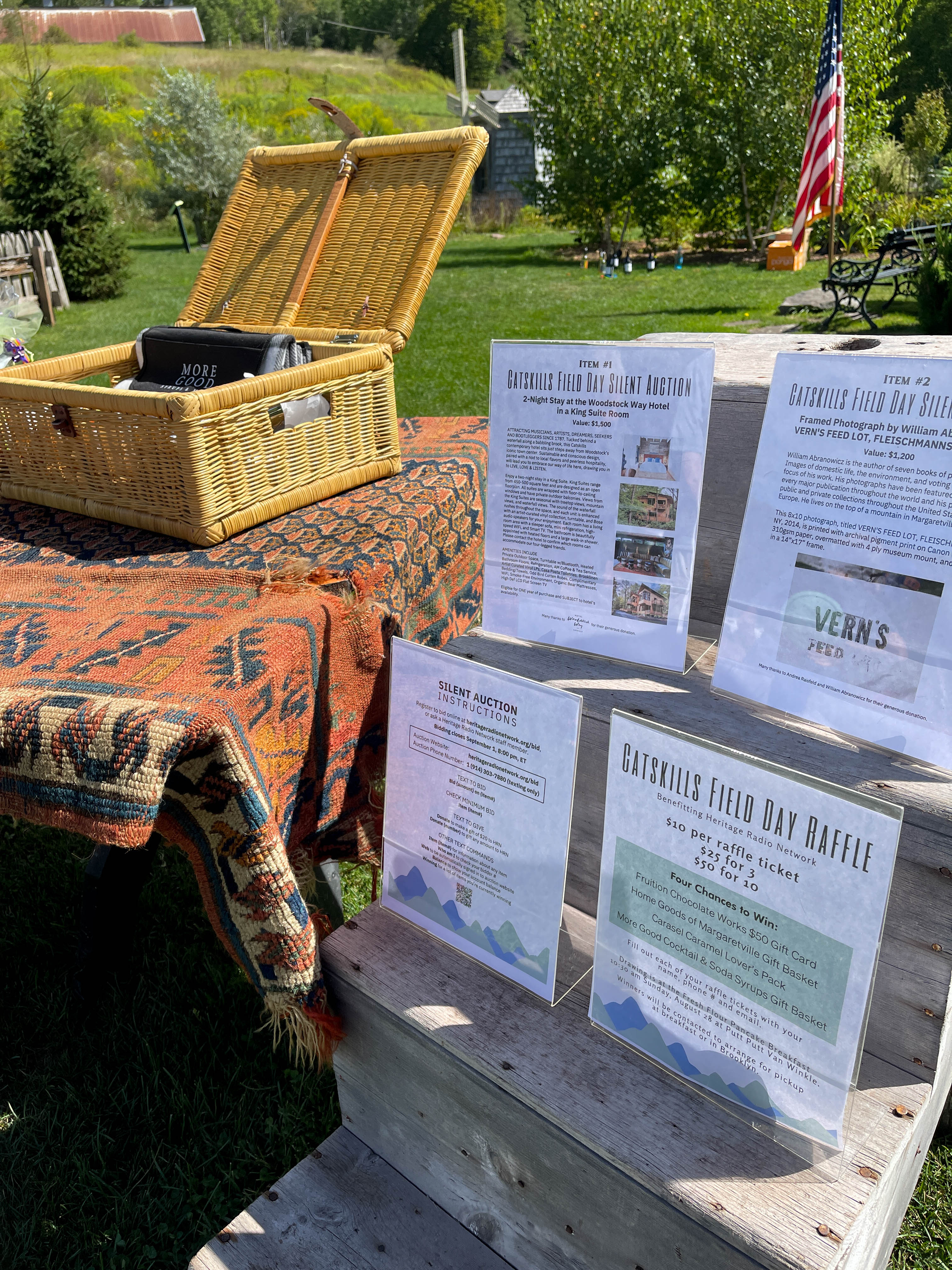 Auction and Raffle Items at Heritage Radio Network's Catskills Field Day