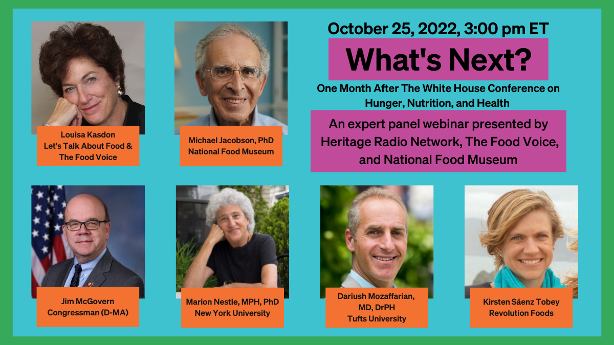HRN Presents What's Next? One Month After the White House Conference on Hunger, Nutrition, and Health