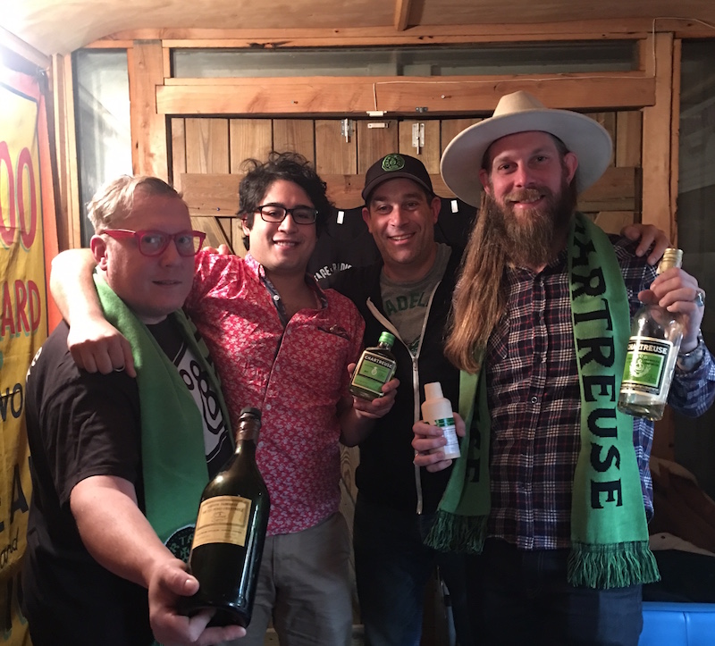 Tim Master and the Speakeasy crew (scarves and all)