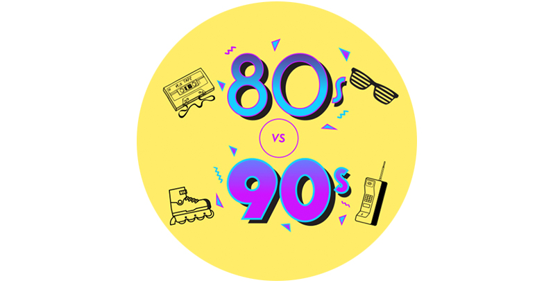 80s v 90s